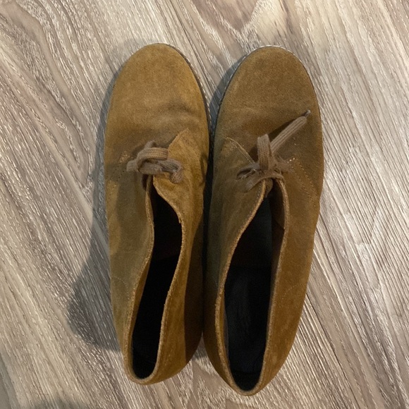 JCrew MacAlister Suede Booties in Cognac - Picture 3 of 6